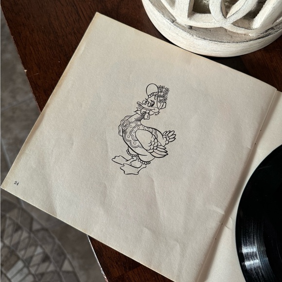 1979 Vintage Disneyland Walt Disney Mother Goose Rhymes Book & Record - Picture 5 of 6